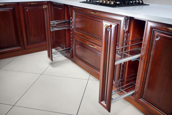 Cherry Cabinet Refacing in Akron
