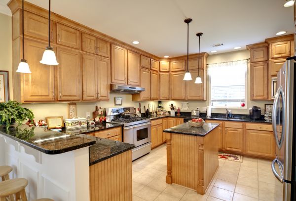 Maple Kitchen Cabinet Repair in Akron